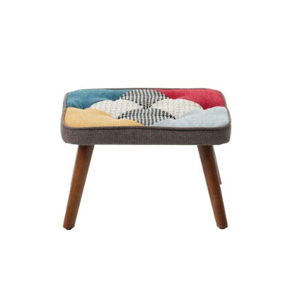 Patchwork Rocking Chair & Footstool Set