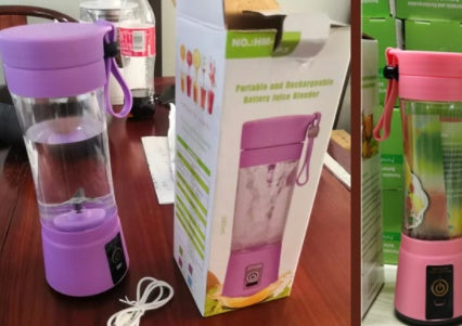 USB Rechargeable Portable Blender | 6-Blade Mini Smoothie Maker